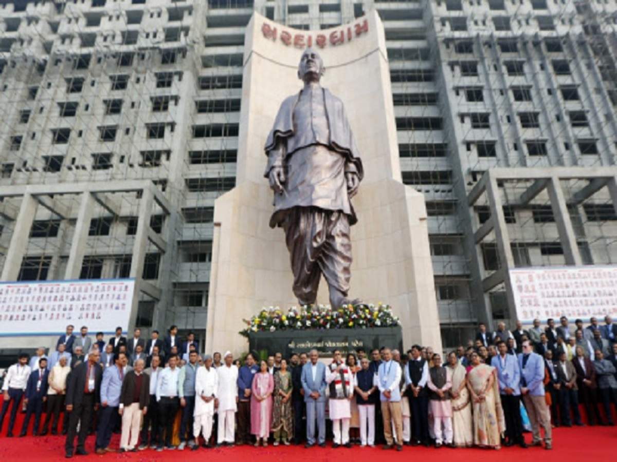 Gujarat CM unveils world's 2nd tallest statue of Sardar Vallabhbhai Patel