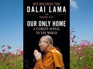 A book titled "Our Only Home: A Climate Appeal to the World" by Dalai Lama_4.1