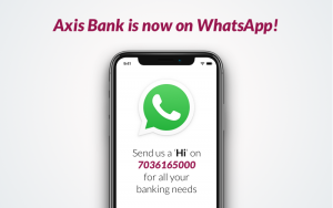 Axis Bank crosses one million customers on WhatsApp banking_4.1