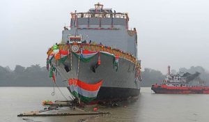 GRSE launches first large survey vessel Sandhayak for Indian Navy_4.1