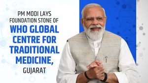 PM Modi laid the foundation stone for Who Global Center For Traditional Medicines_4.1