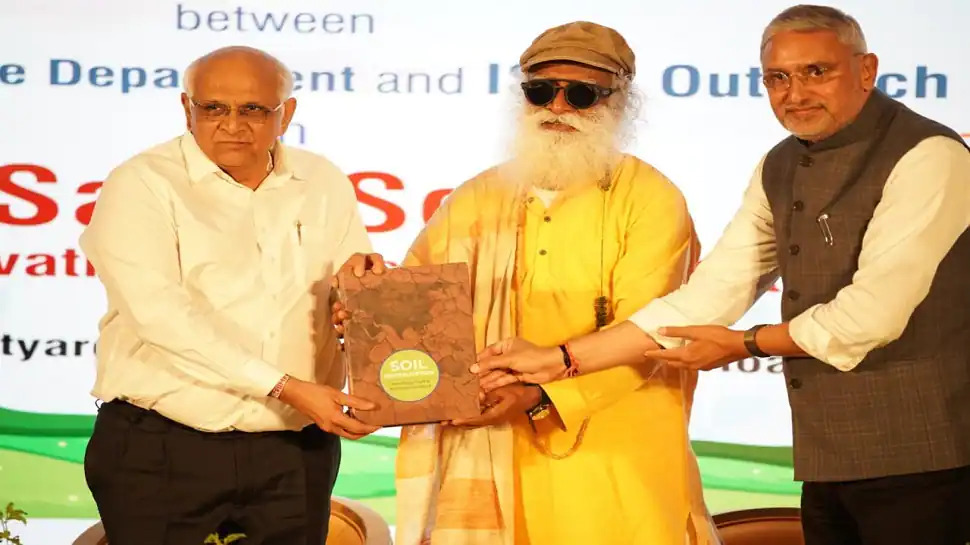 Gujarat government inked an agreement with Isha Outreach to conserve soil