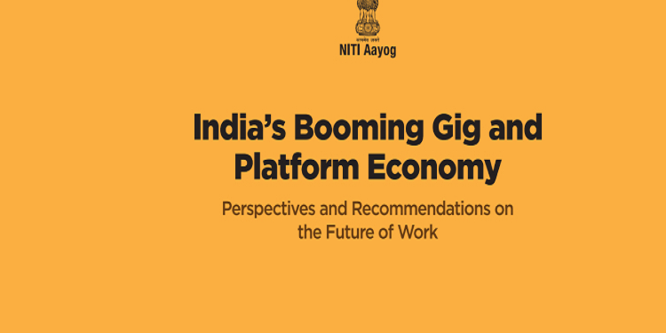 NITI Aayog releases a report on India's Gig Economy