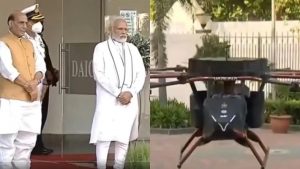 PM Narendra Modi unveils India's first Passenger Drone "Varuna"_4.1