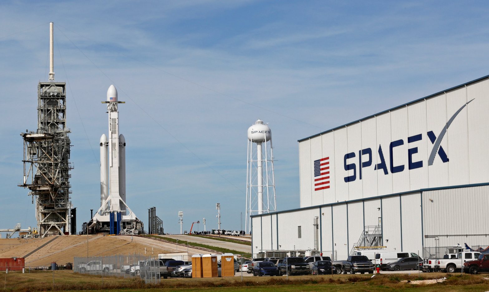 SpaceX Launches First Falcon Heavy Mission,