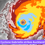 Cyclone Gabrielle strikes Auckland, Houses evacuated, Power cuts and flights cancelled