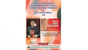 A book titled War & Women written by Dr MA Hasan released_4.1