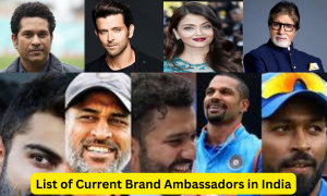 List of Current Brand Ambassadors in India,
