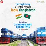 Indian Railways Hands Over 20 Broad Gauge Locomotives to Bangladesh