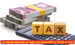 ₹1.2 Trillion Released as Third Tax Devolution to States by Govt
