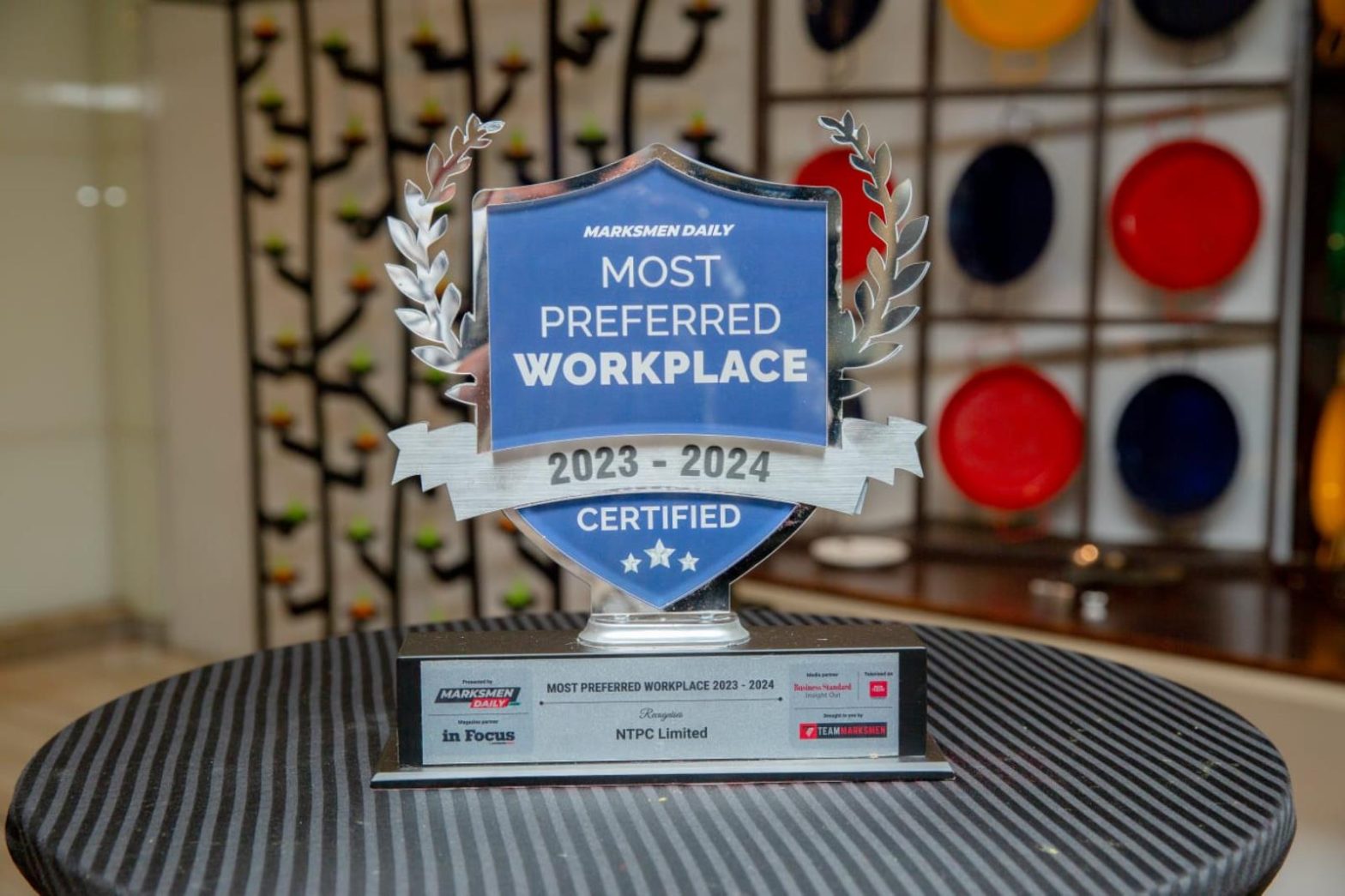 NTPC Receives "Most Preferred Workplace of 2023-24" Award from Team Marksmen