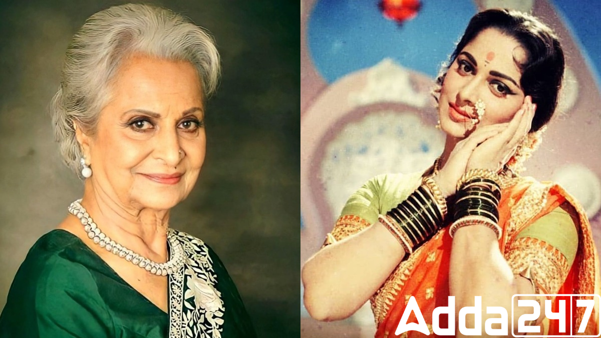 Waheeda Rehman to Receive Dadasaheb Phalke Lifetime Achievement Award