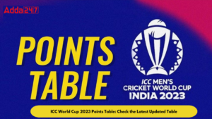 ICC World Cup 2023 Points Table