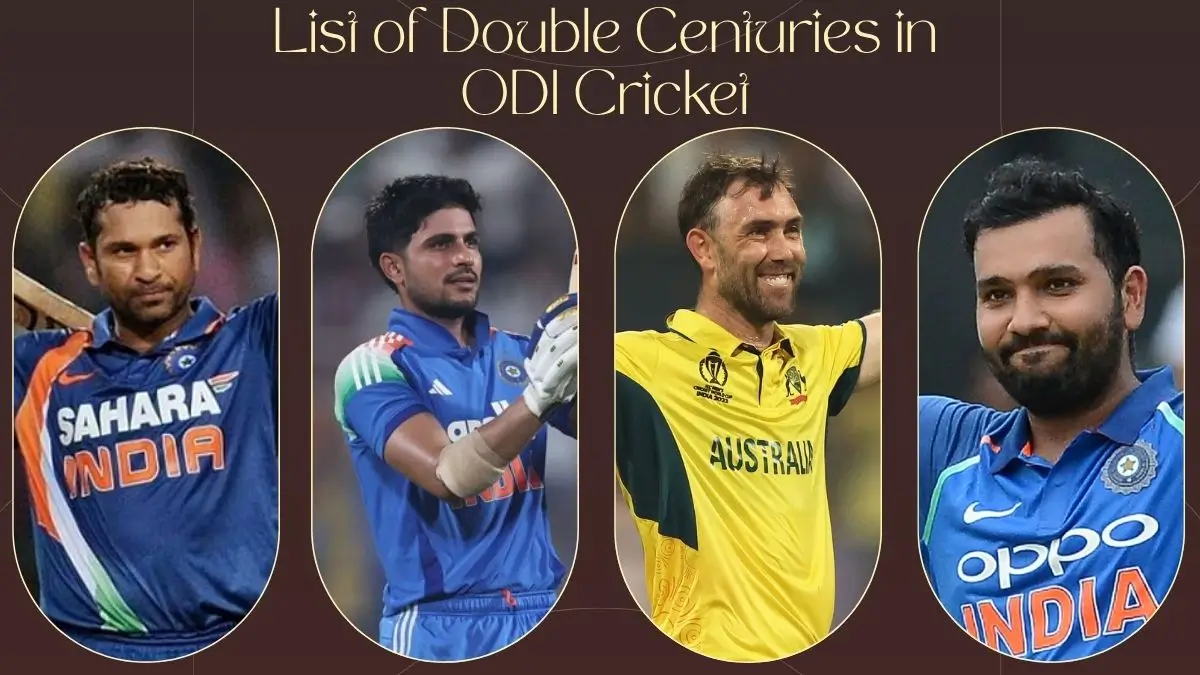 List of Double Centuries in ODI Cricket: Players Who Scored 200 Runs in ODI Match