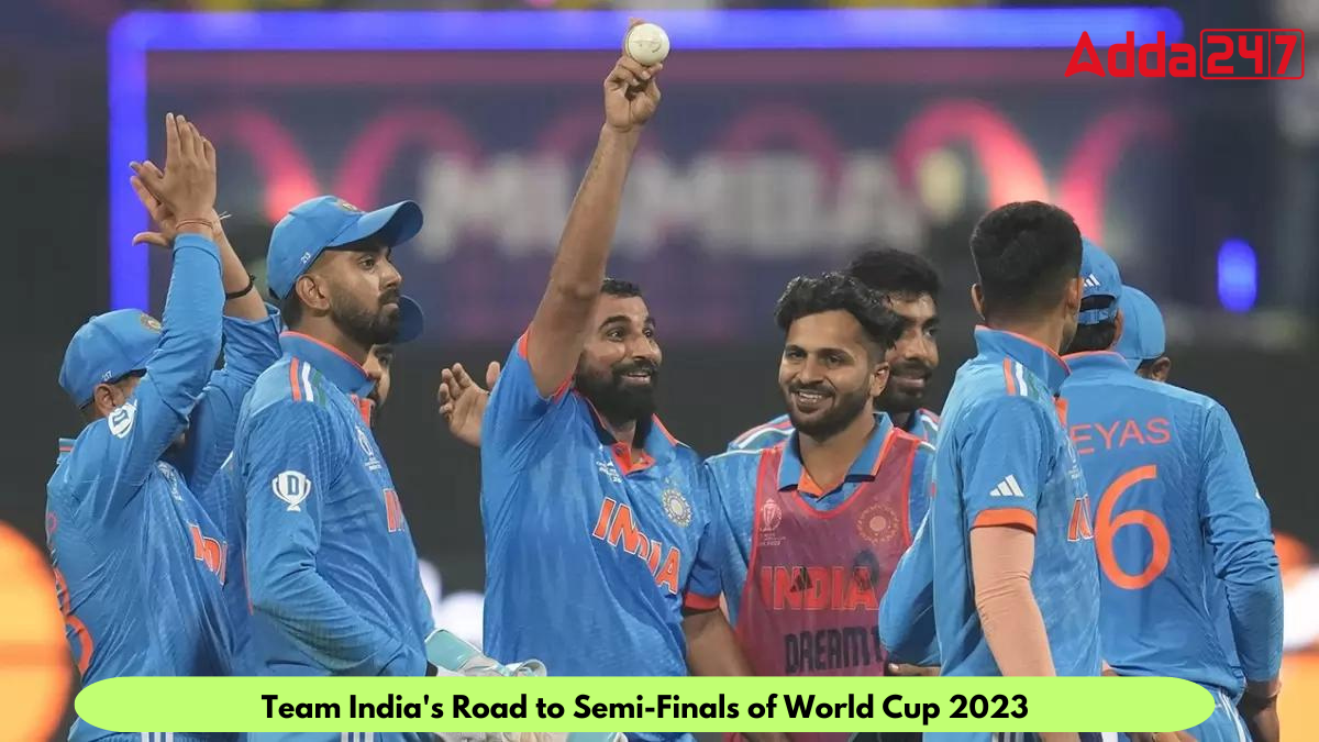 Team India's Road to Semi-Finals of World Cup 2023