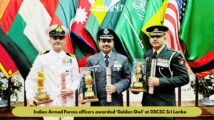 Indian Armed Forces officers awarded ‘Golden Owl’ at DSCSC Sri Lanka