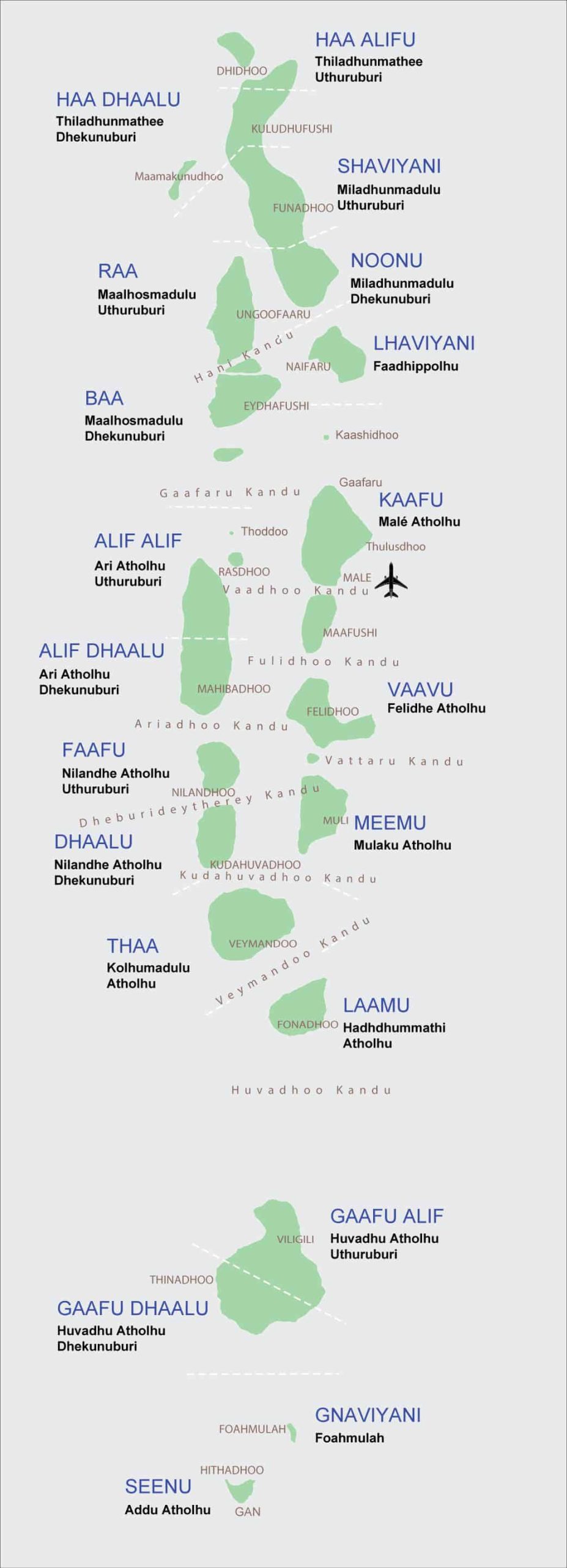 Map of Maldives