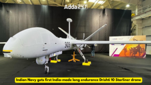 Indian Navy gets first India-made long endurance Drishti 10 Starliner drone