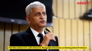 Hon’ble Justice U.U. Lalit Joins K.R. Mangalam University as Distinguished Professor