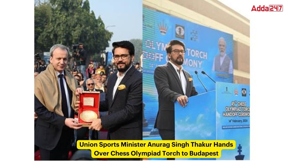 Union Sports Minister Anurag Singh Thakur Hands Over Chess Olympiad Torch to Budapest