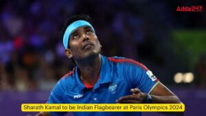 Sharath Kamal to be Indian Flagbearer at Paris Olympics 2024