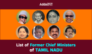 List of Former Chief Ministers of Tamil Nadu