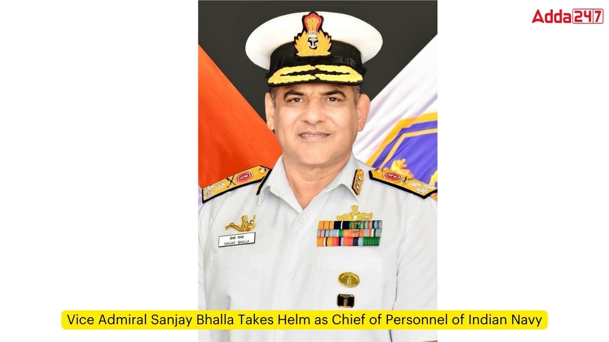 Vice Admiral Sanjay Bhalla Takes Helm as Chief of Personnel of Indian Navy