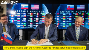 Peru and Slovakia sign the Artemis Accords for peaceful moon exploration
