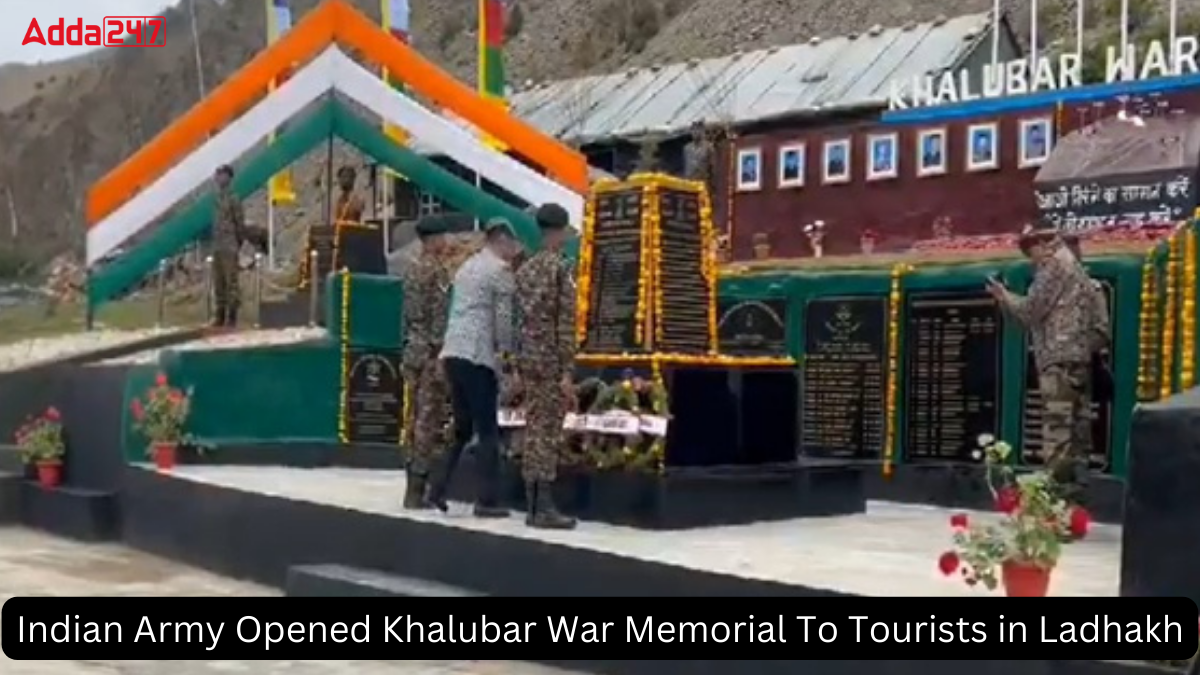 Indian Army Opened Khalubar War Memorial To Tourists in Ladhakh