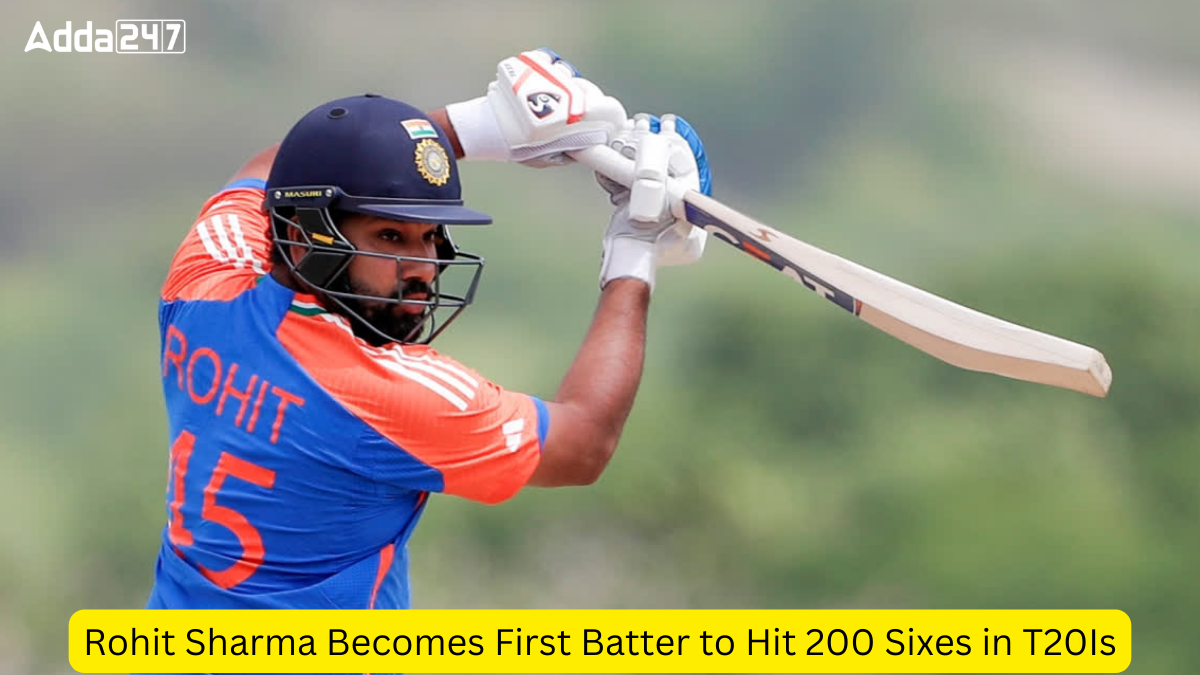 Rohit Sharma Becomes First Batter to Hit 200 Sixes in T20Is