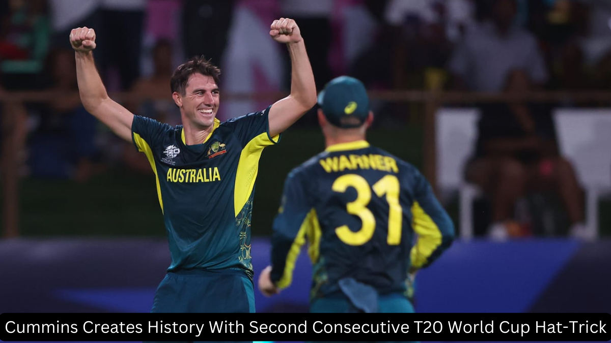 Cummins Creates History With Second Consecutive T20 World Cup Hat-Trick