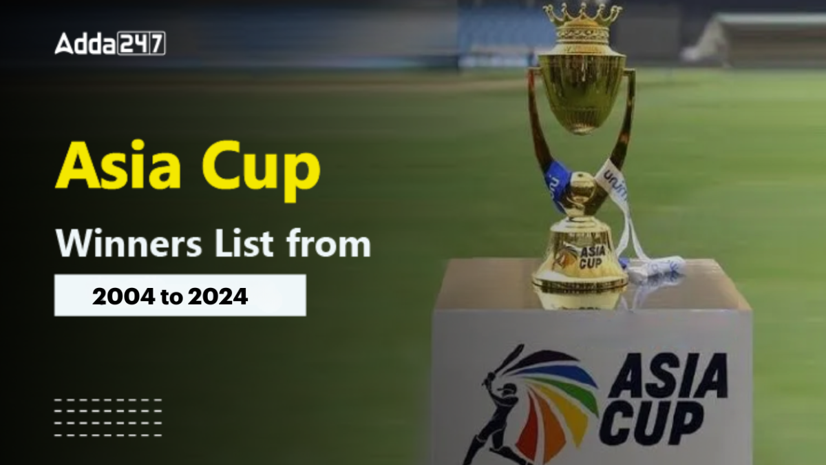 Women's Asia Cup Winners List 2004 to 2024, Sri Lanka Wins 2024 Edition