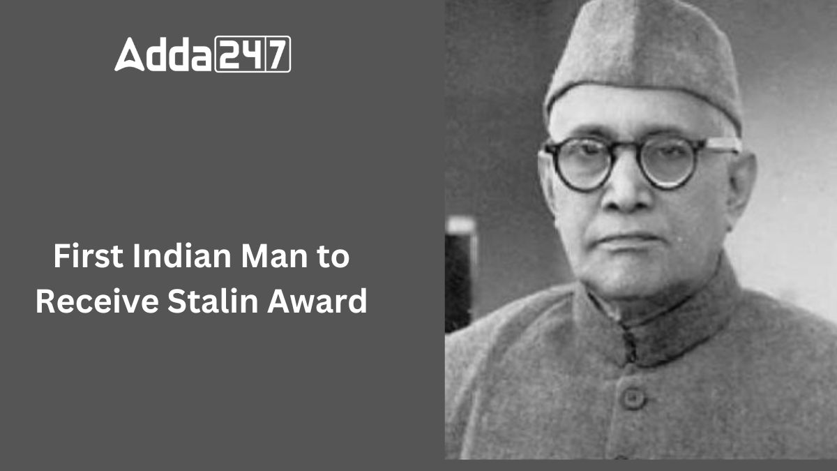 First Indian Man to Receive Stalin Award