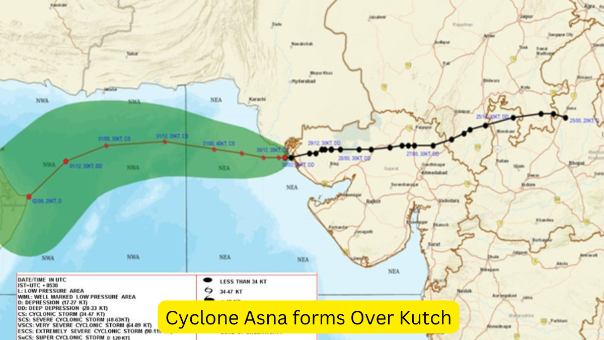 Cyclone Asna forms Over Kutch