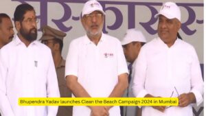 Bhupendra Yadav launches Clean the Beach Campaign 2024 in Mumbai