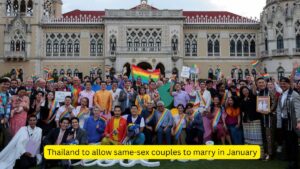 Thailand to allow same-sex couples to marry in January