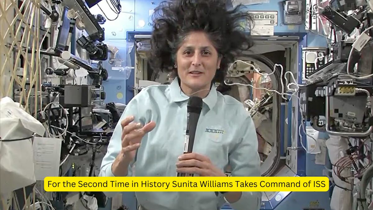 For the Second Time in History Sunita Williams Takes Command of ISS