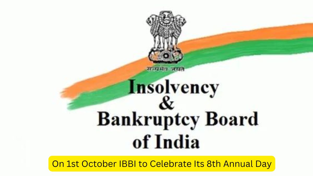 On 1st October IBBI to Celebrate Its 8th Annual Day