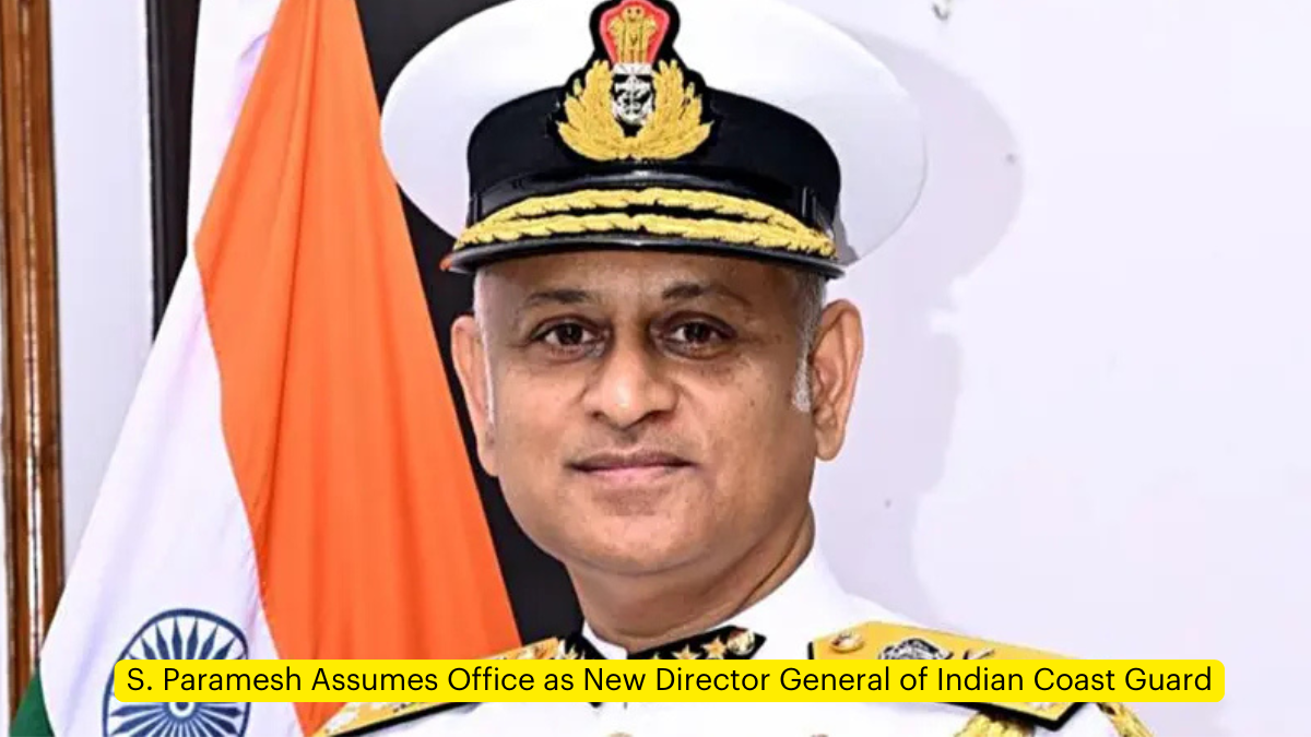 S. Paramesh Assumes Office as New Director General of Indian Coast Guard