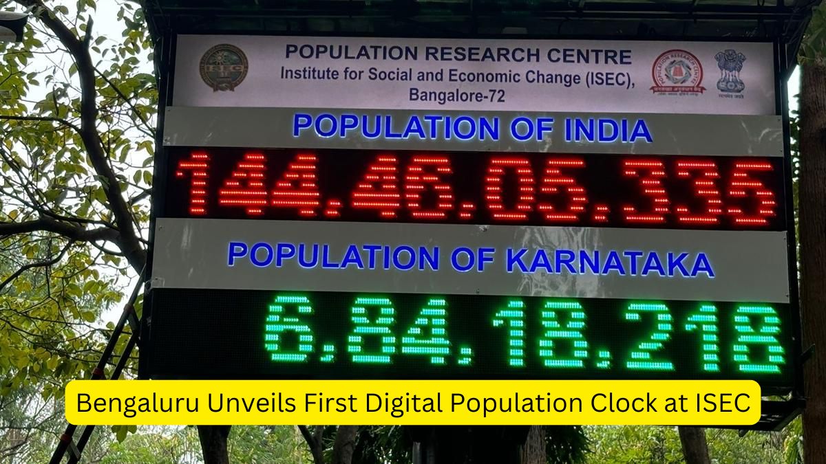 Bengaluru Unveils First Digital Population Clock at ISEC