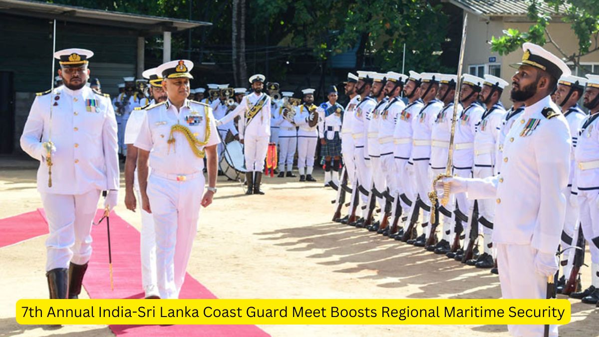 7th Annual India-Sri Lanka Coast Guard Meet Boosts Regional Maritime Security