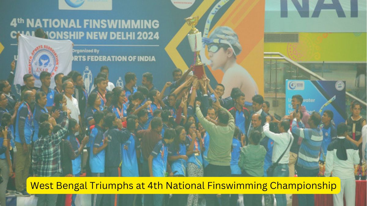 West Bengal Triumphs at 4th National Finswimming Championship