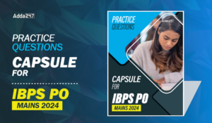 Practice Questions Capsule for IBPS PO Mains 2024