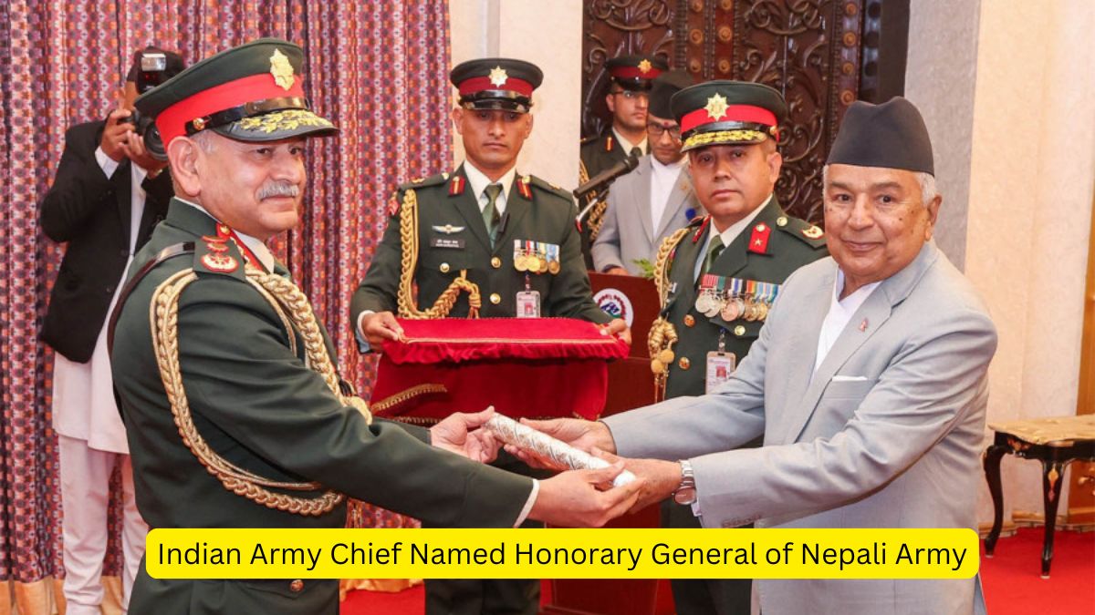 Indian Army Chief Named Honorary General of Nepali Army