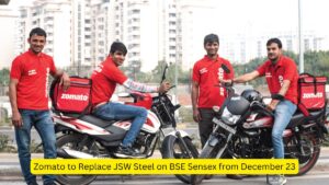 Zomato to Replace JSW Steel on BSE Sensex from December 23