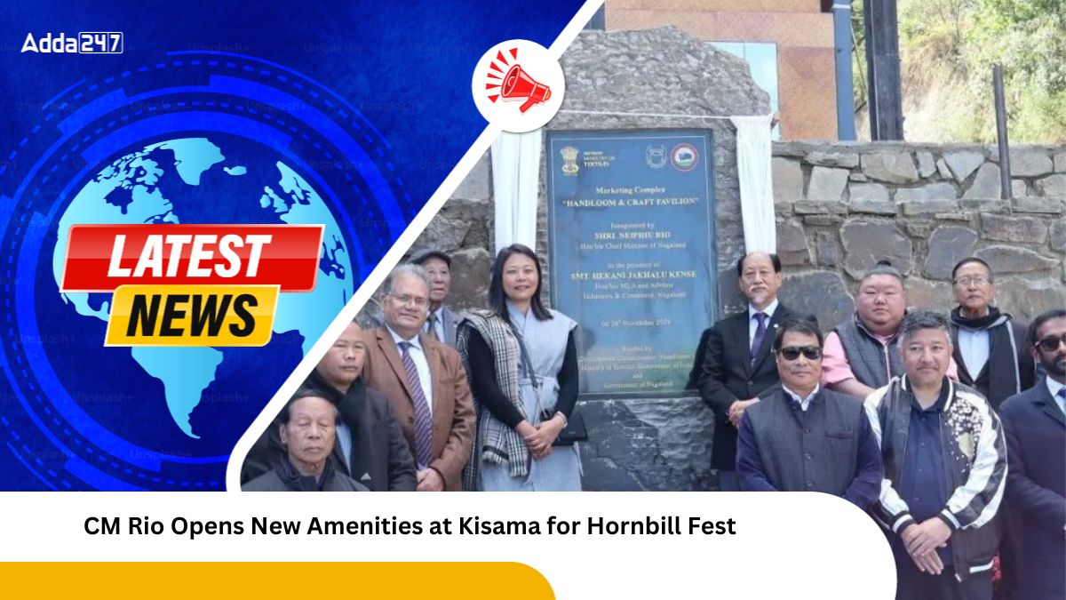 CM Rio Opens New Amenities at Kisama for Hornbill Fest