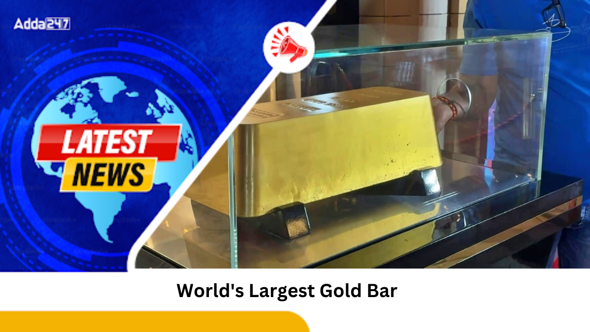 Dubai Breaks Record with World's Largest Gold Bar, Weighing Over 300 KG