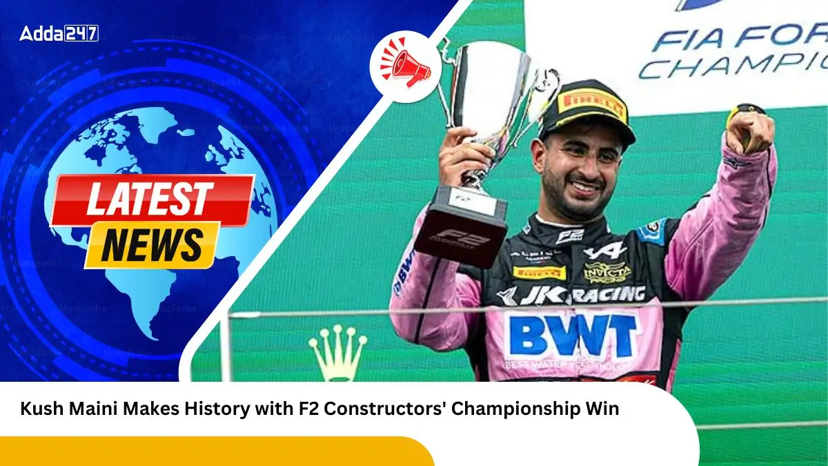 Kush Maini Makes History with F2 Constructors' Championship Win