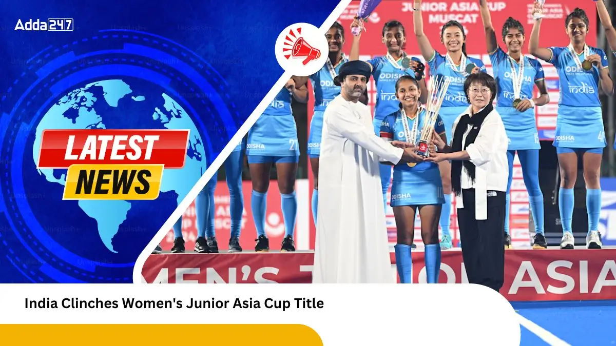 India Clinches Women's Junior Asia Cup Title