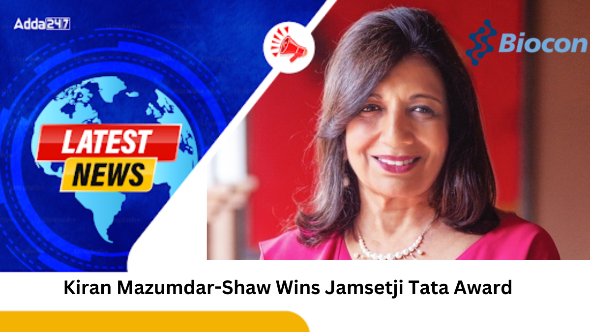 Kiran Mazumdar-Shaw Wins Jamsetji Tata Award for Biosciences Leadership